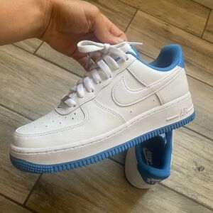 Nike swoosh Air Force 1s